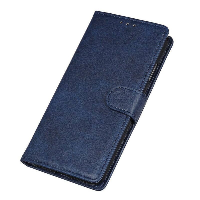 Flip Case Für Samsung Galaxy A41 Retro-mattledereffekt