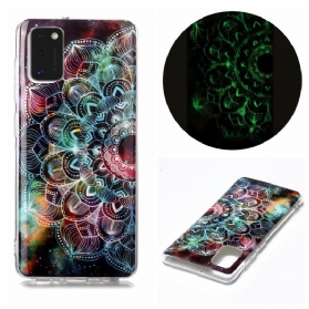 Handyhülle Für Samsung Galaxy A41 Fluoreszierende Blumenserie