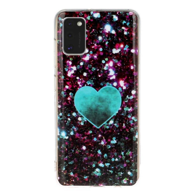 Hülle Für Samsung Galaxy A41 Glitzermarmor