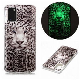 Hülle Für Samsung Galaxy A41 Leopard Fluoreszierend