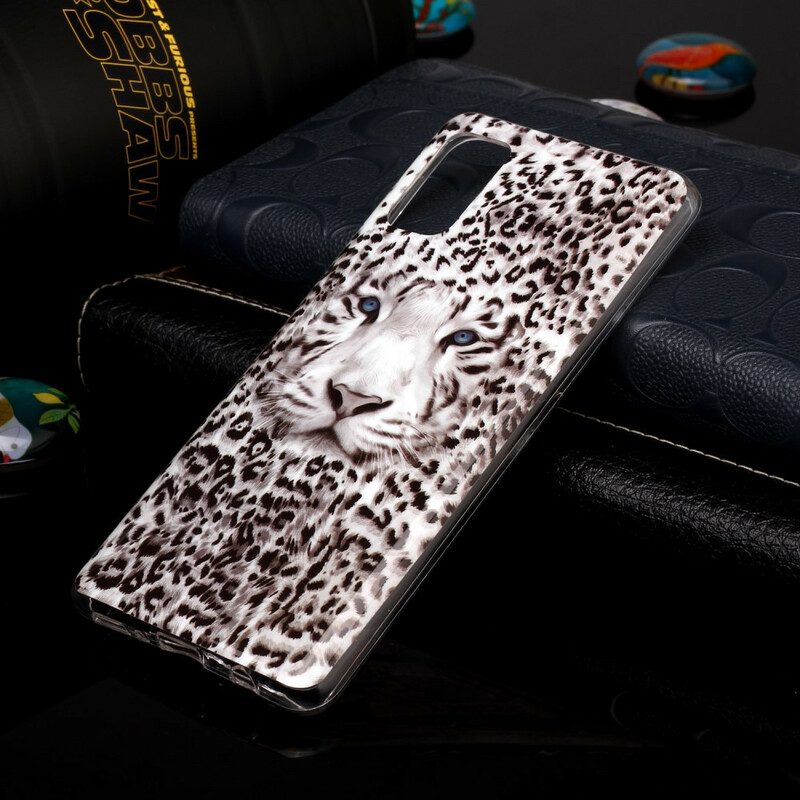 Hülle Für Samsung Galaxy A41 Leopard Fluoreszierend