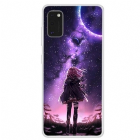 Hülle Für Samsung Galaxy A41 Magischer Vollmond