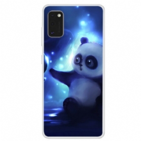 Hülle Für Samsung Galaxy A41 Panda Im Weltraum