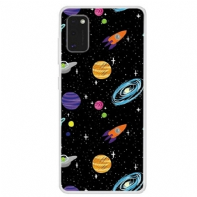 Hülle Für Samsung Galaxy A41 Planet Galaxie