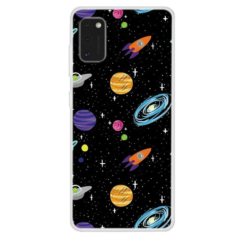 Hülle Für Samsung Galaxy A41 Planet Galaxie