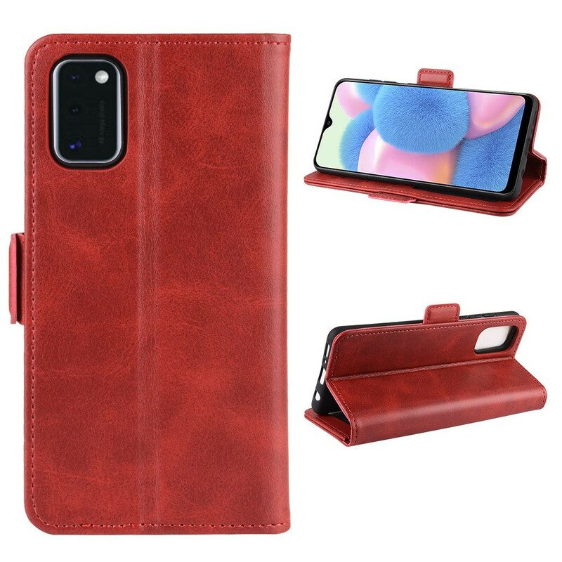 Lederhüllen Für Samsung Galaxy A41 Flip Case Vintage Doppelklappe