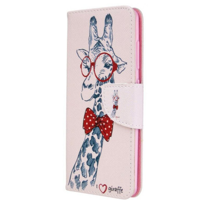 Lederhüllen Für Samsung Galaxy A41 Kluge Giraffe