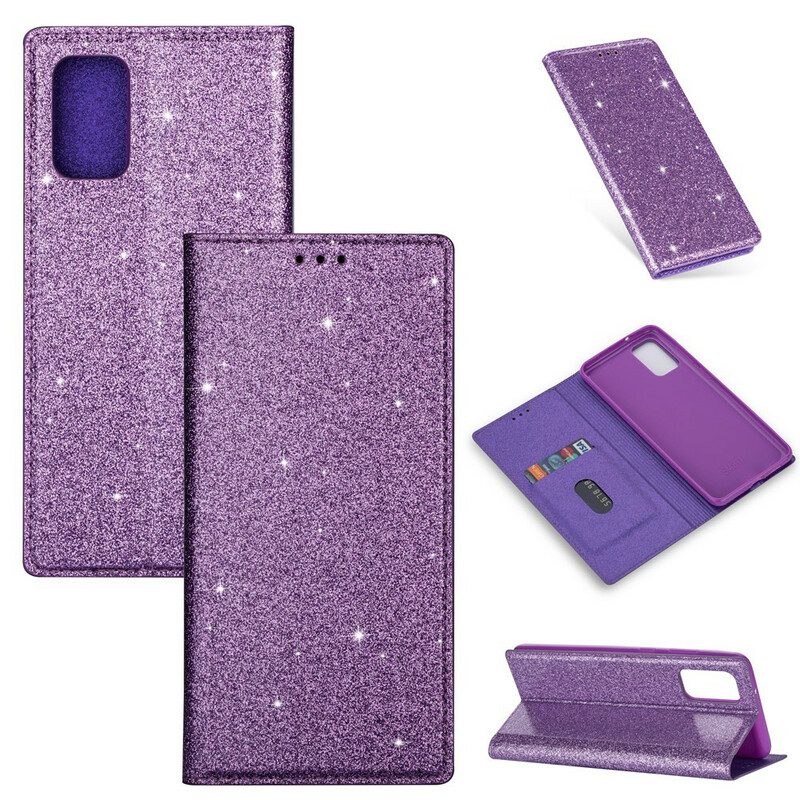 Schutzhülle Für Samsung Galaxy A41 Flip Case Pailletten-stil