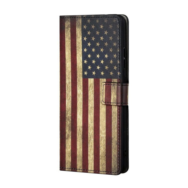 Flip Case Für Samsung Galaxy S21 5G Amerikanische Flagge