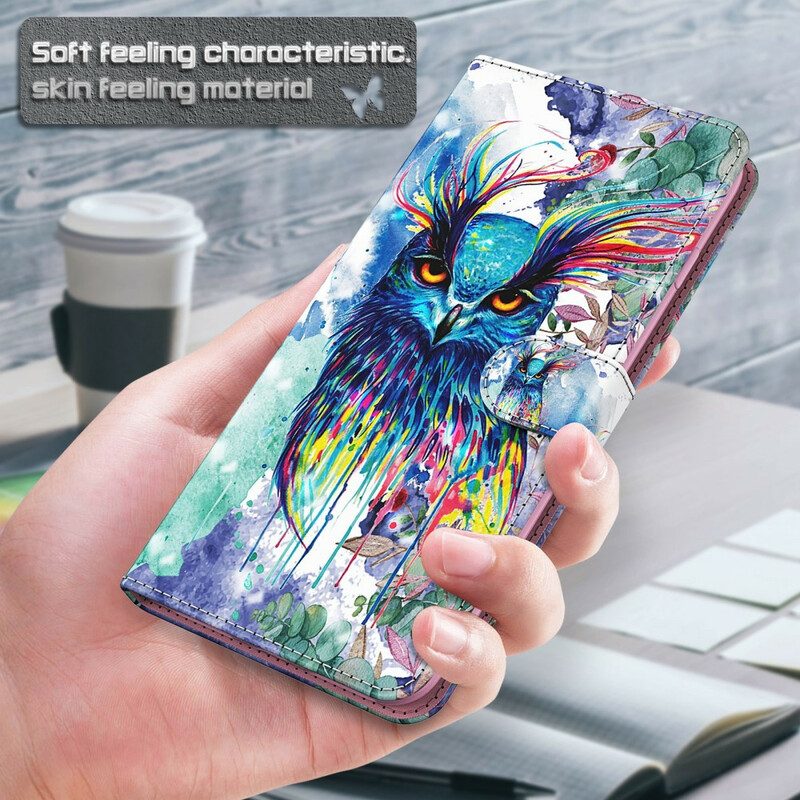 Flip Case Für Samsung Galaxy S21 5G Aquarellvogel