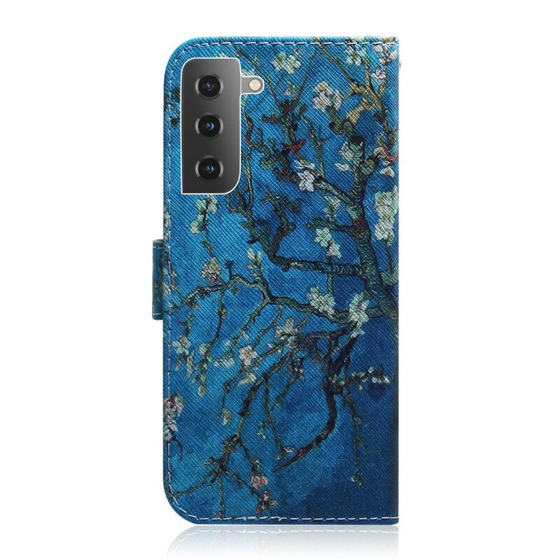 Flip Case Für Samsung Galaxy S21 5G Blühender Baumzweig