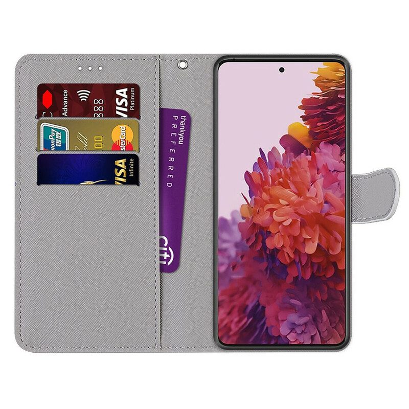 Flip Case Für Samsung Galaxy S21 5G Dreieck Aus Marmor Und Glitzer