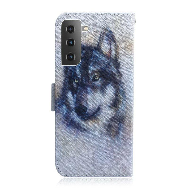 Flip Case Für Samsung Galaxy S21 5G Hunde-look