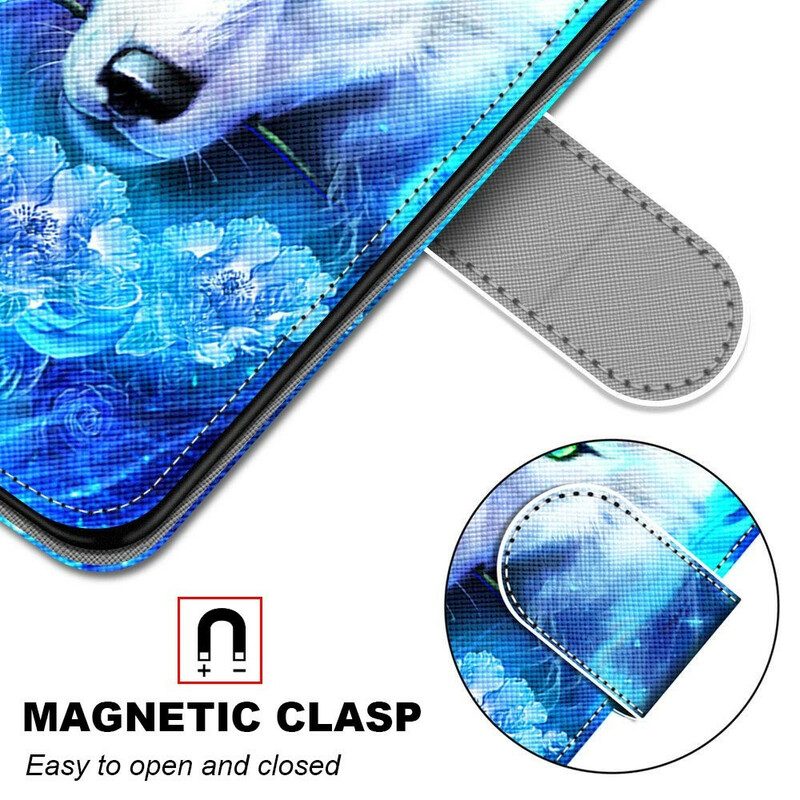 Flip Case Für Samsung Galaxy S21 5G Magischer Wolf