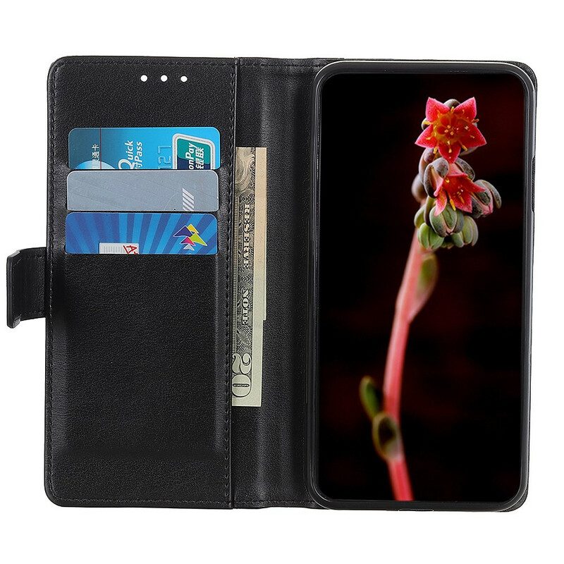 Flip Case Für Samsung Galaxy S21 5G Stil: Leder-eleganz