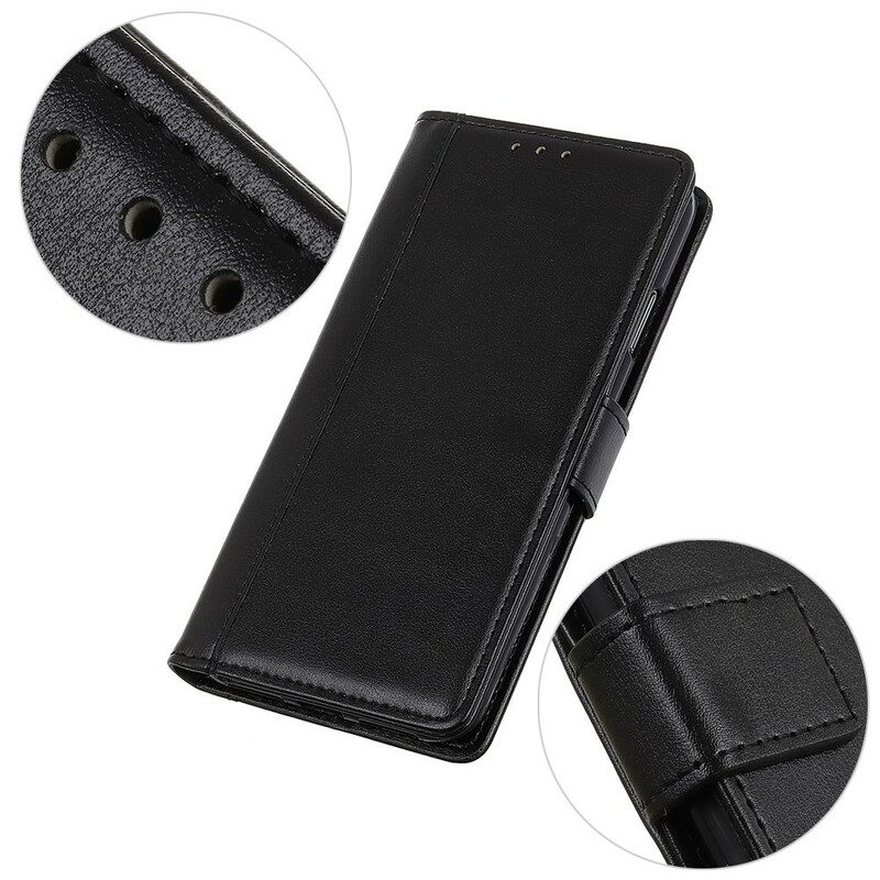 Flip Case Für Samsung Galaxy S21 5G Stil: Leder-eleganz