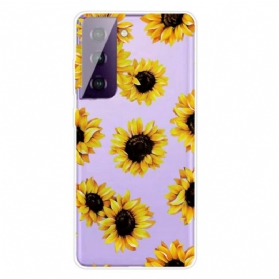 Handyhülle Für Samsung Galaxy S21 5G Sonnenblumen