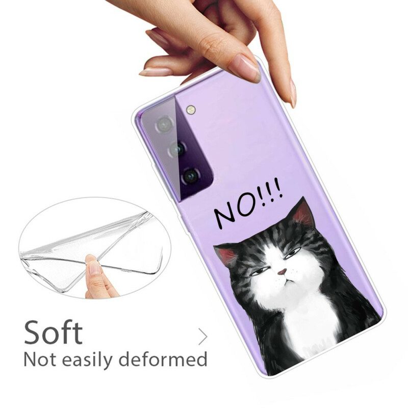 Hülle Für Samsung Galaxy S21 5G Die Katze. Die Nein Sagt