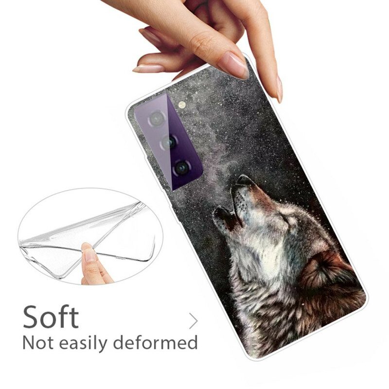 Hülle Für Samsung Galaxy S21 5G Erhabener Wolf