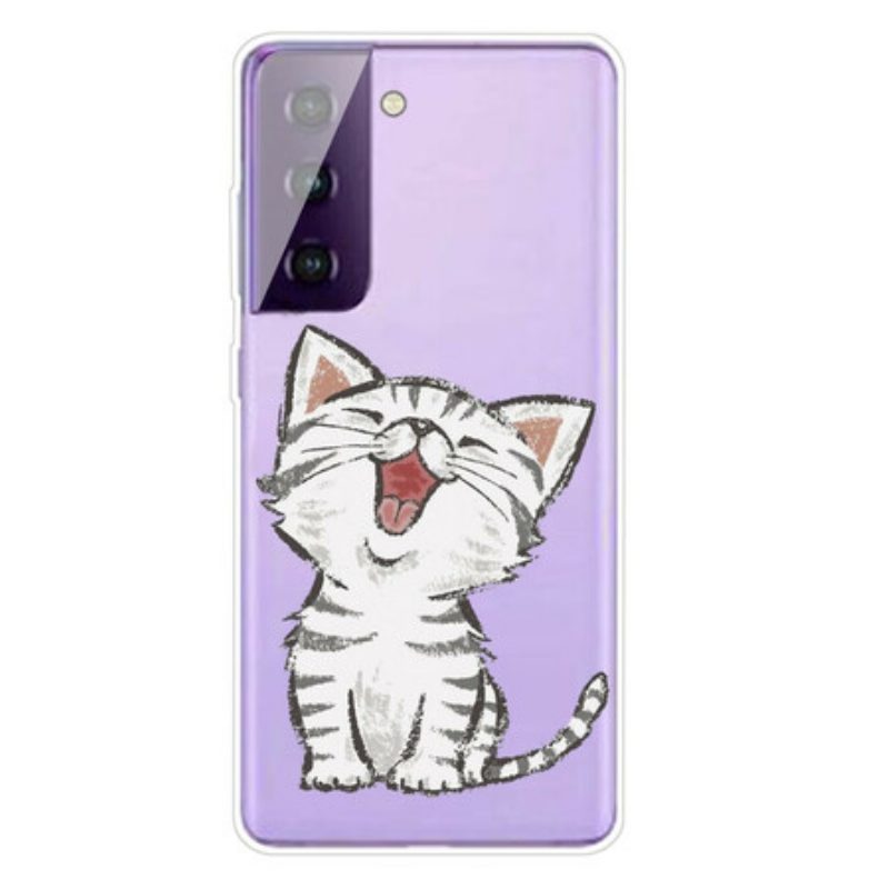 Hülle Für Samsung Galaxy S21 5G Liebenswerte Katze