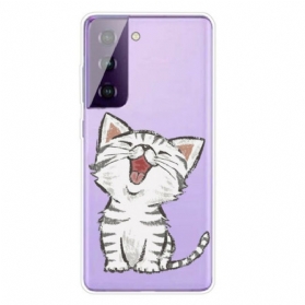 Hülle Für Samsung Galaxy S21 5G Liebenswerte Katze