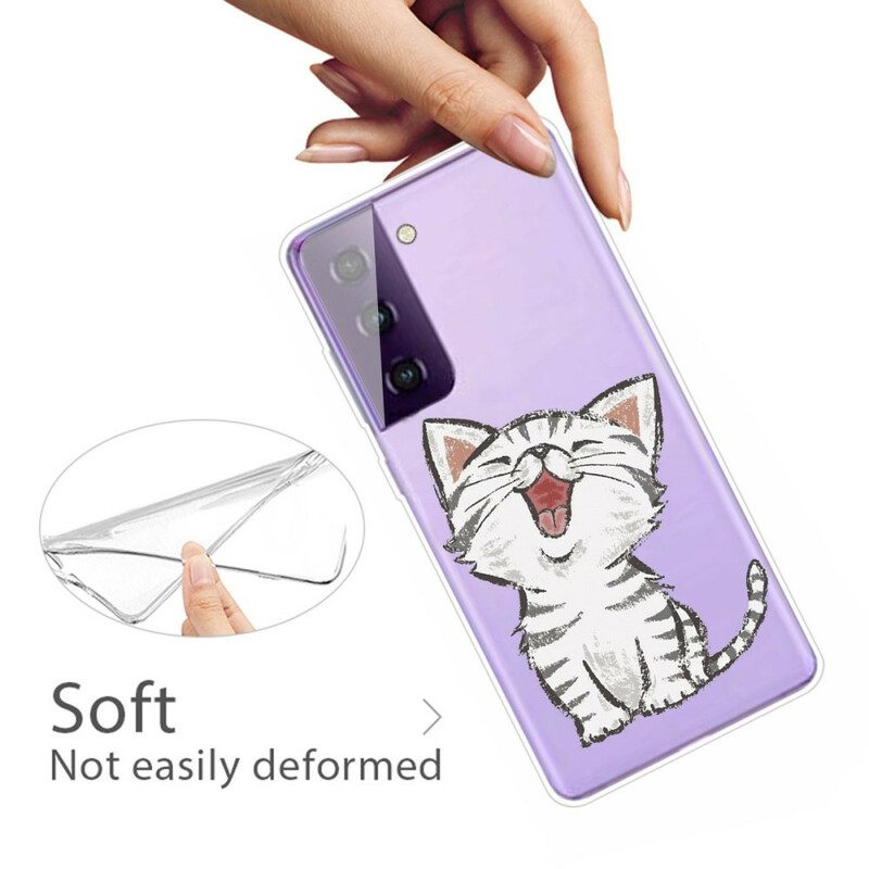 Hülle Für Samsung Galaxy S21 5G Liebenswerte Katze