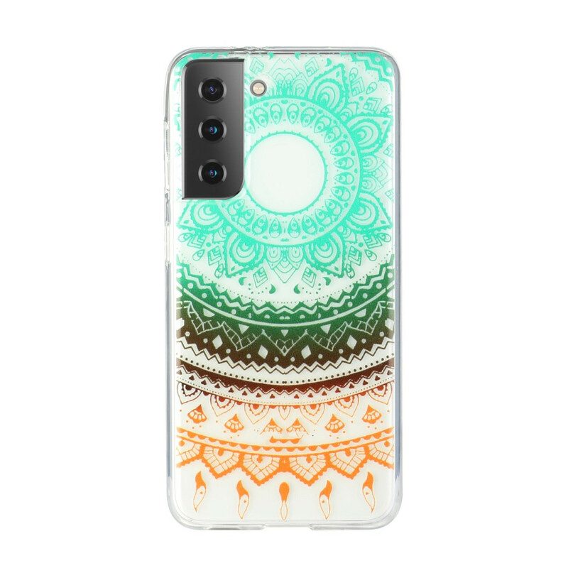 Hülle Für Samsung Galaxy S21 5G Nahtloses Blumenmandala