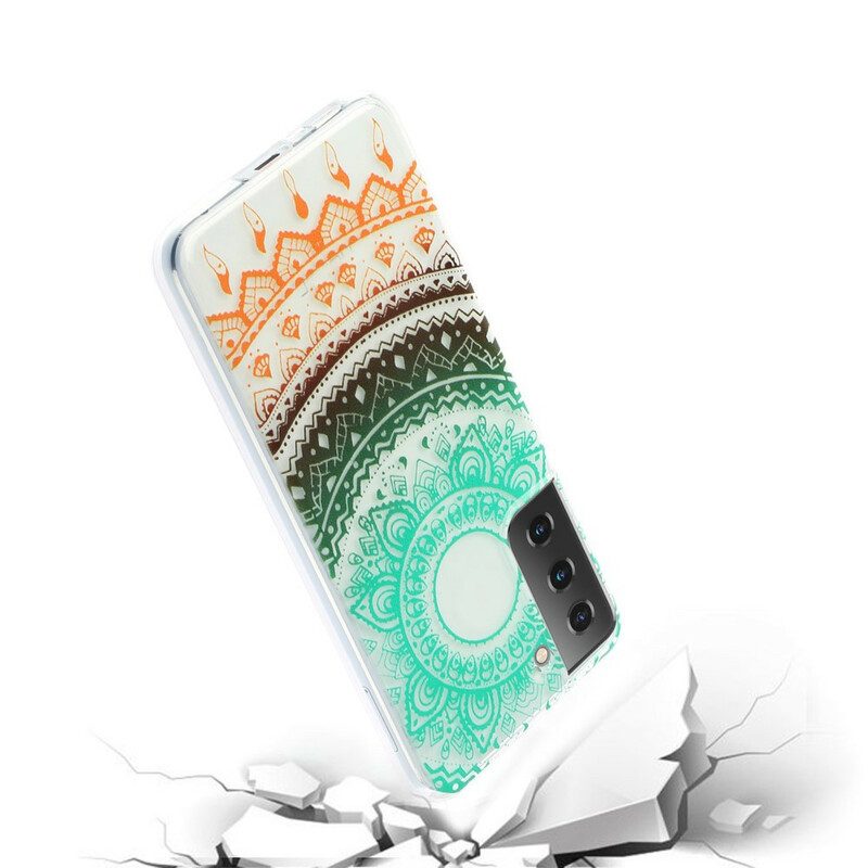 Hülle Für Samsung Galaxy S21 5G Nahtloses Blumenmandala