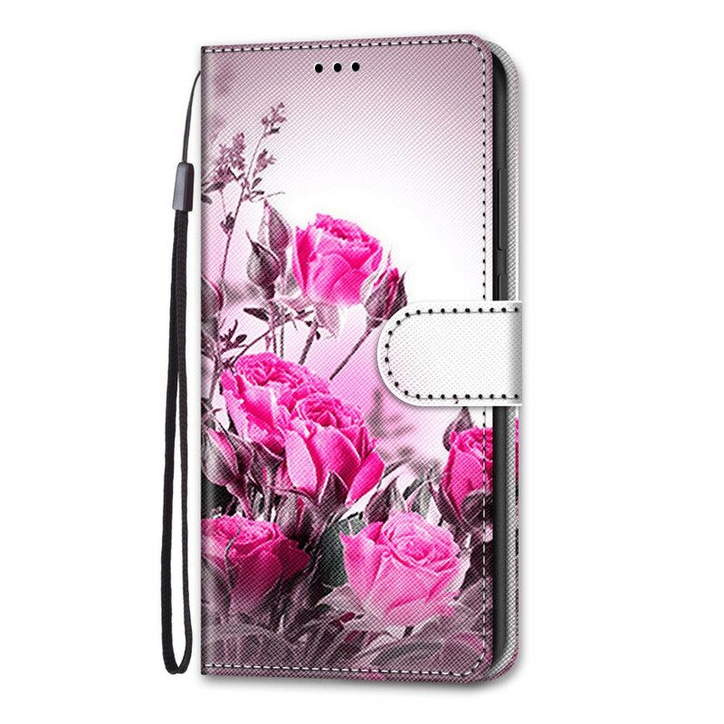 Lederhüllen Für Samsung Galaxy S21 5G Magische Blumen