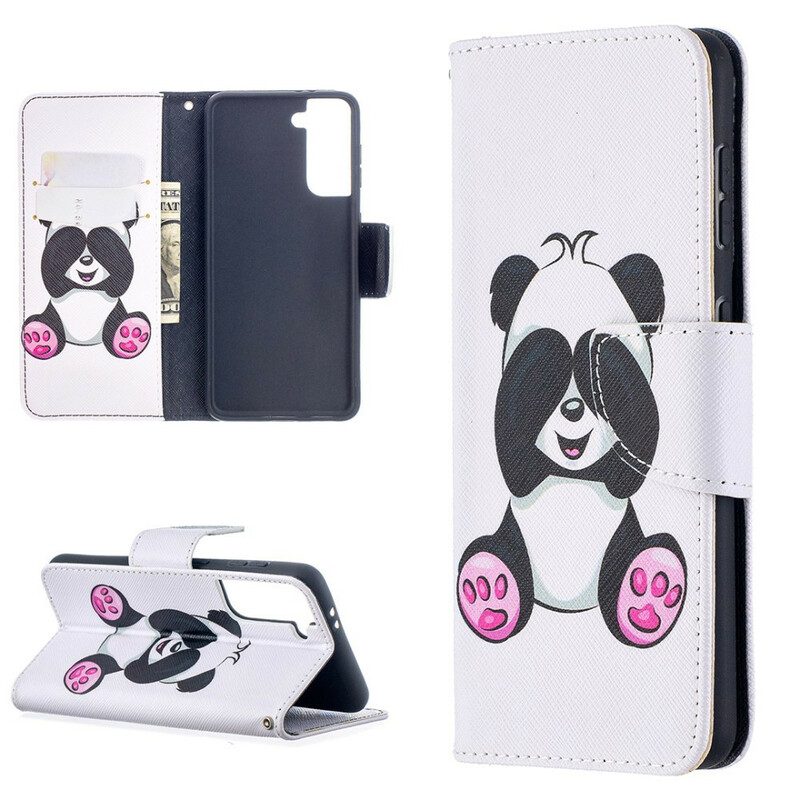 Lederhüllen Für Samsung Galaxy S21 5G Panda-spaß