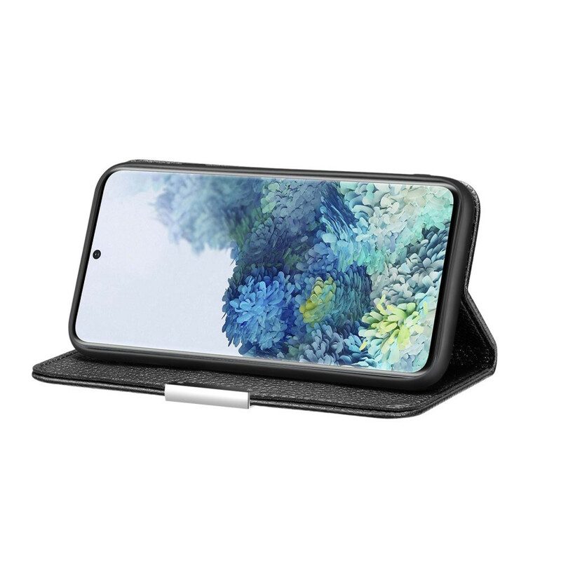 Schutzhülle Für Samsung Galaxy S21 5G Flip Case Kunstleder Litschi Ultra Chic