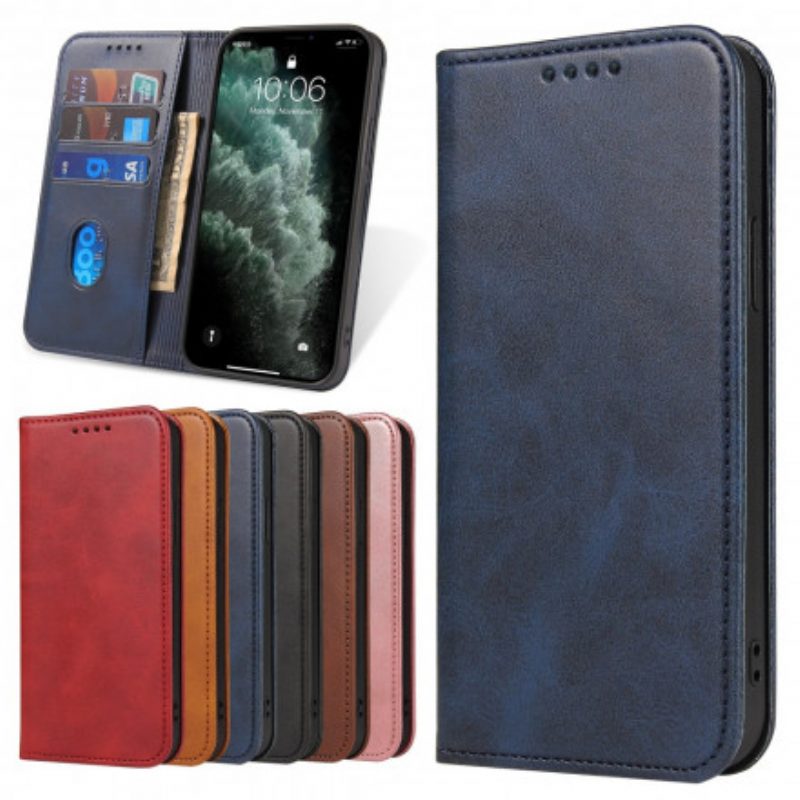 Schutzhülle Für Samsung Galaxy S21 5G Flip Case Ledereffekt Im Business-stil