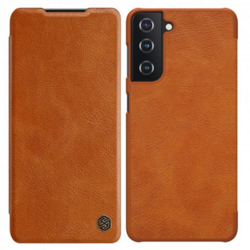 Schutzhülle Für Samsung Galaxy S21 5G Flip Case Nillkin Qin-serie