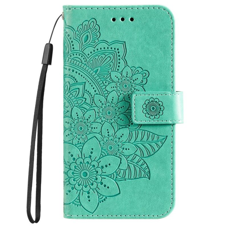 Flip Case Für Poco M4 Pro 5G Blumen-mandala