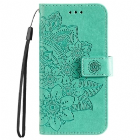 Flip Case Für Poco M4 Pro 5G Blumen-mandala