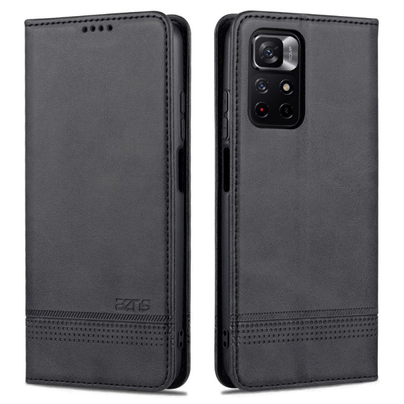 Schutzhülle Für Poco M4 Pro 5G Flip Case Azns Leder-styling