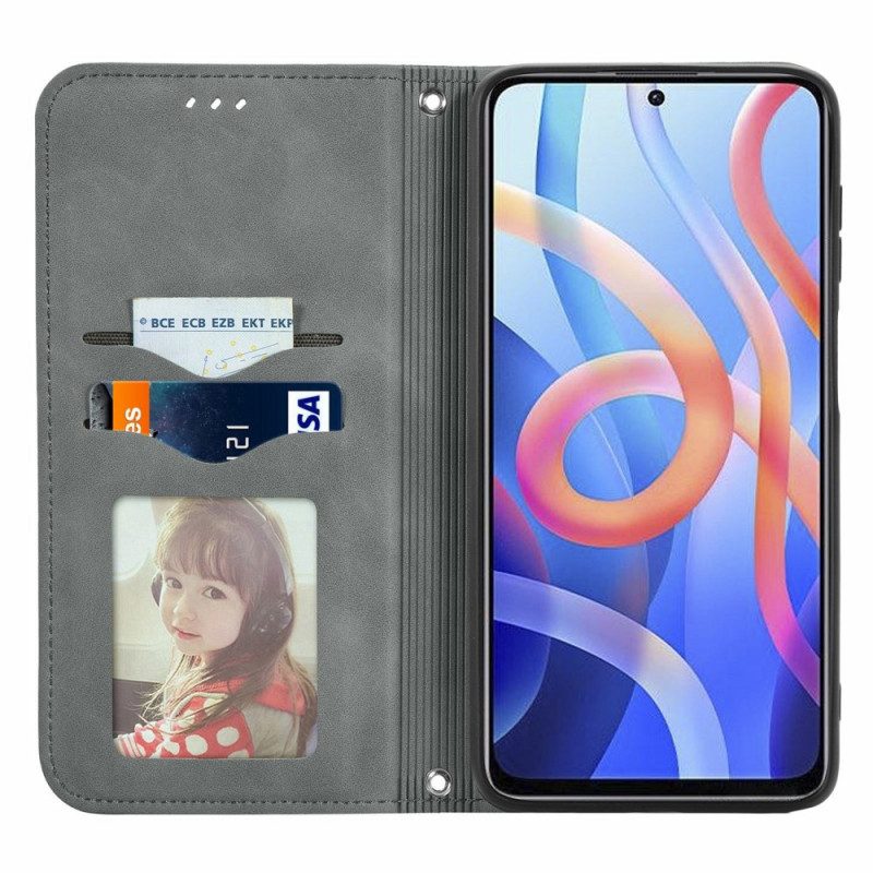 Schutzhülle Für Poco M4 Pro 5G Flip Case Klassischer Skin-touch