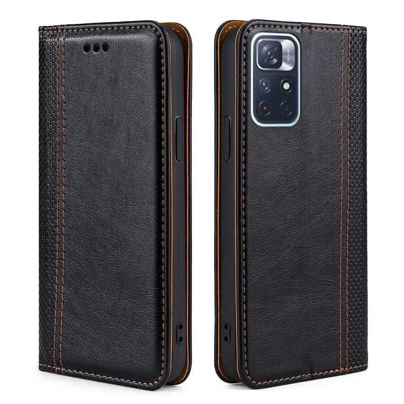 Schutzhülle Für Poco M4 Pro 5G Flip Case Vintage-lederstil