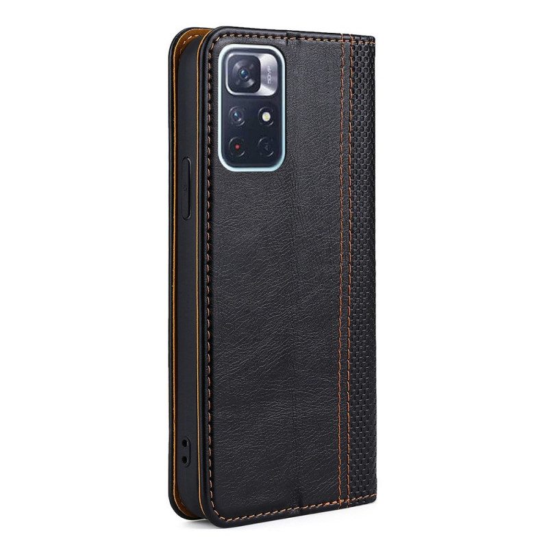 Schutzhülle Für Poco M4 Pro 5G Flip Case Vintage-lederstil