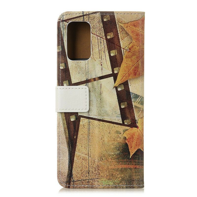 Flip Case Für Samsung Galaxy A52 4G / A52 5G / A52s 5G Eiffelturm Im Herbst