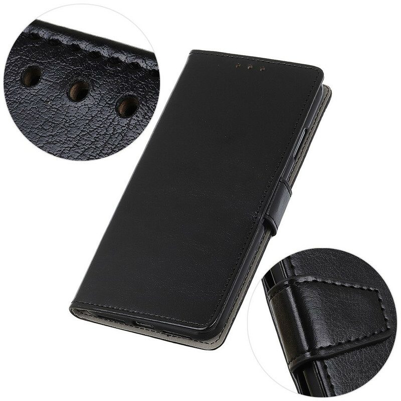 Flip Case Für Samsung Galaxy A52 4G / A52 5G / A52s 5G Glatter. Glänzender Ledereffekt