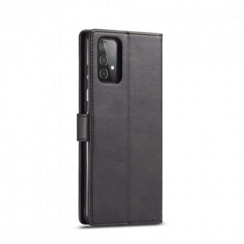 Flip Case Für Samsung Galaxy A52 4G / A52 5G / A52s 5G Lc.imeeke Ledereffekt