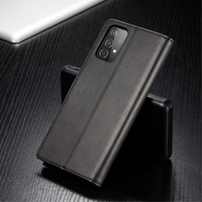 Flip Case Für Samsung Galaxy A52 4G / A52 5G / A52s 5G Lc.imeeke Ledereffekt