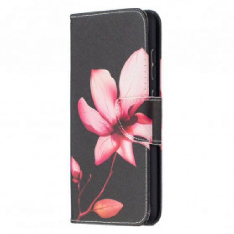 Flip Case Für Samsung Galaxy A52 4G / A52 5G / A52s 5G Pinke Blume