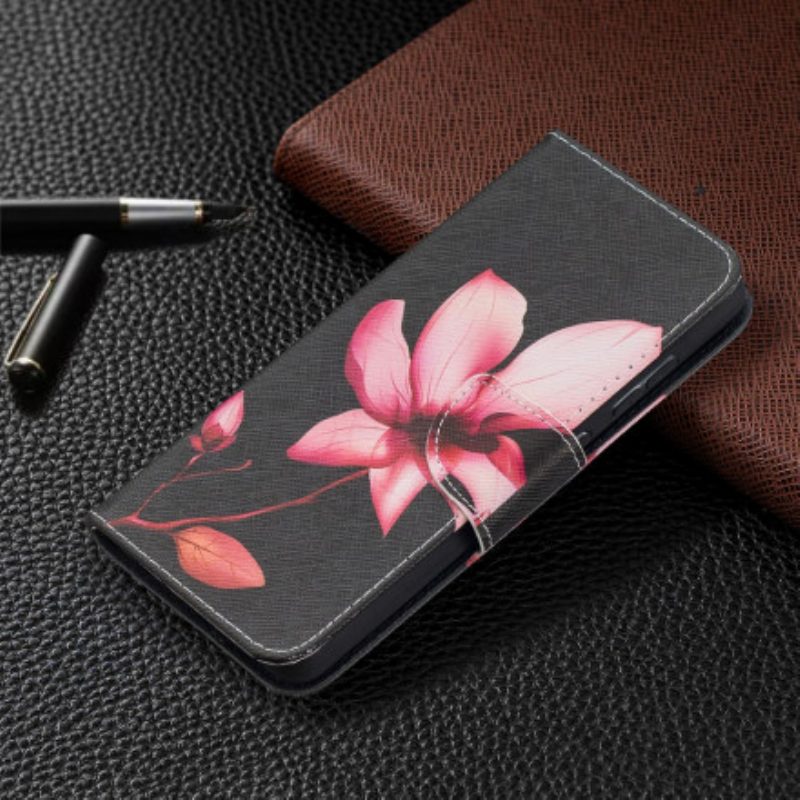 Flip Case Für Samsung Galaxy A52 4G / A52 5G / A52s 5G Pinke Blume