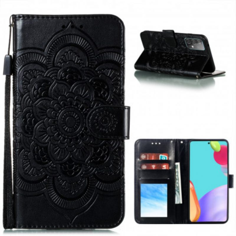 Flip Case Für Samsung Galaxy A52 4G / A52 5G / A52s 5G Vollständiges Mandala