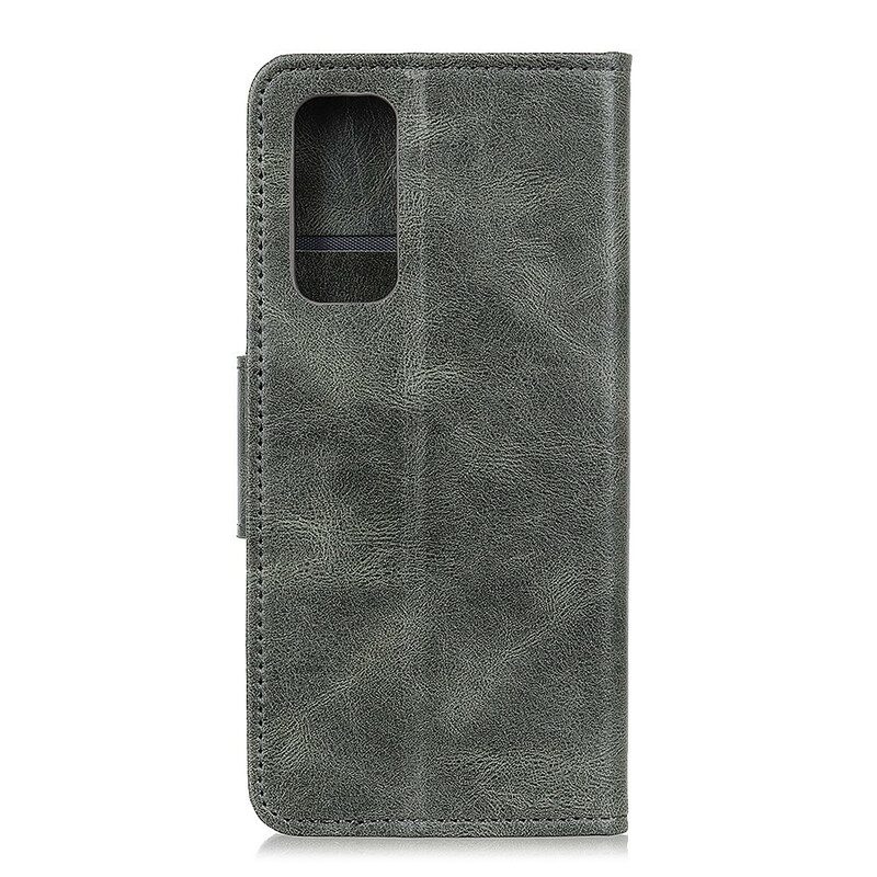 Flip Case Für Samsung Galaxy A52 4G / A52 5G / A52s 5G Wendeverschluss In Lederoptik