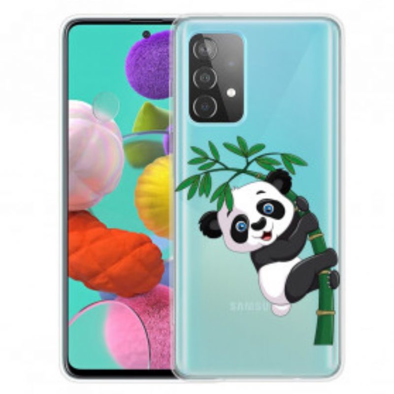 Handyhülle Für Samsung Galaxy A52 4G / A52 5G / A52s 5G Panda Auf Bambus