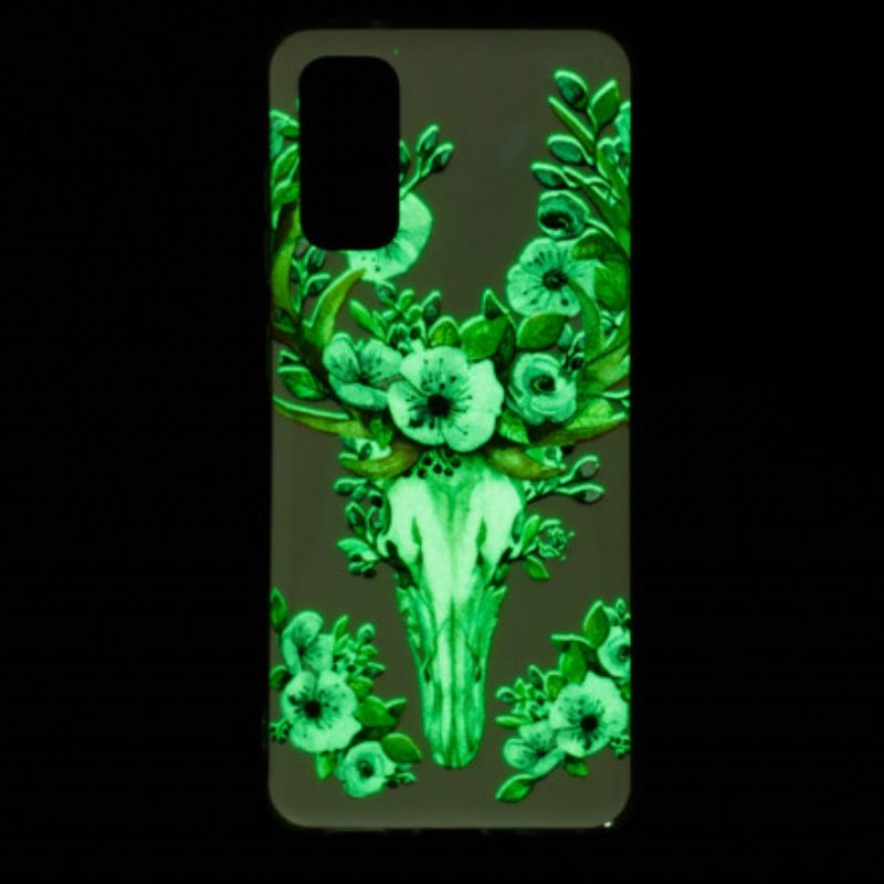 Hülle Für Samsung Galaxy A52 4G / A52 5G / A52s 5G Fluoreszierender Majestätischer Hirsch