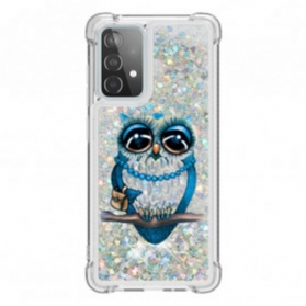 Hülle Für Samsung Galaxy A52 4G / A52 5G / A52s 5G Miss Owl Pailletten